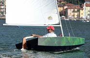 Giovani having a test sail